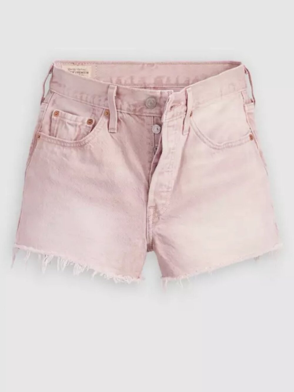 Levi's 501 Original Fit Light Pink Denim High Rise Shorts Size 33